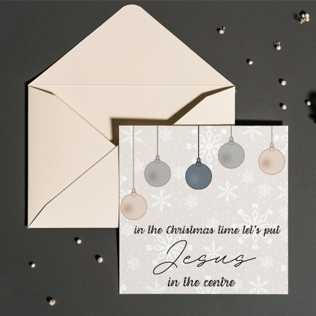 Tarjeta de navidades: Pongamos a Jesús en la escue (Subido por el creador)