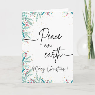 Tarjeta de Navidades por la paz en la Tierra