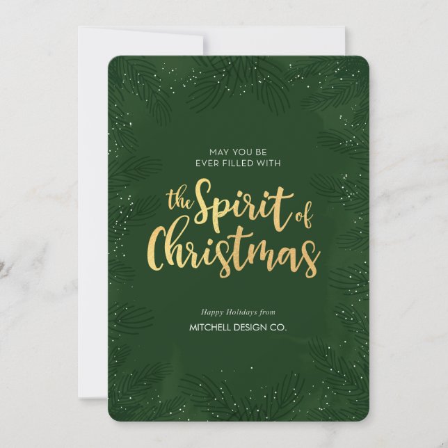 Tarjeta de Navidades profesionales (Anverso)