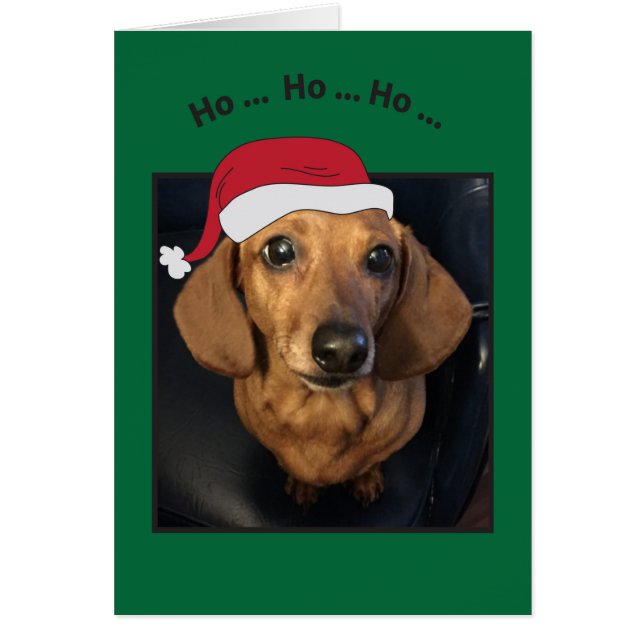 Tarjeta de Navidades Puppy Dog Ho Ho Ho Ho Ho Ho (Frente)