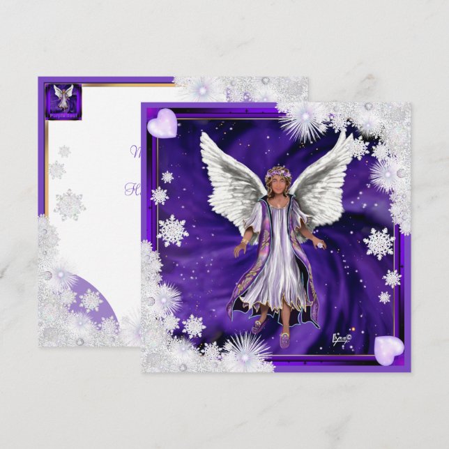 Tarjeta de navidades Purple Soul (Anverso / Reverso)