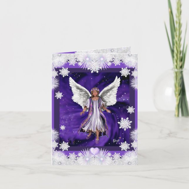 Tarjeta de navidades Purple Soul (Anverso)