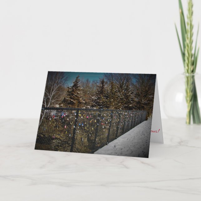 Tarjeta de Navidades "Queridos" (Anverso)