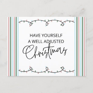 Tarjeta de Navidades quiroprácticos, quiropráctico