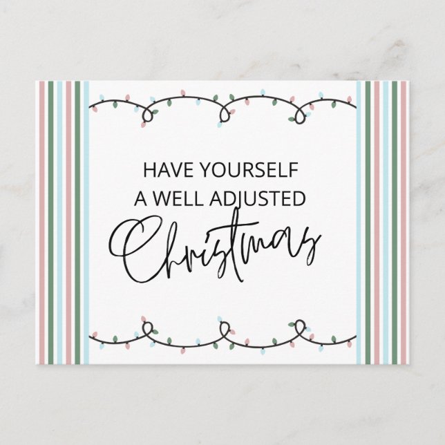 Tarjeta de Navidades quiroprácticos, quiropráctico (Anverso)