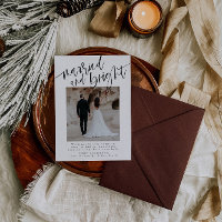 Tarjeta De Navidades Recién Casados Y Brillantes