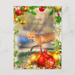 Tarjeta de Navidades Red Fox