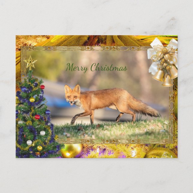 Tarjeta de Navidades Red Fox (Anverso)