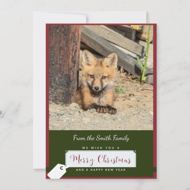 Tarjeta de Navidades Red Fox (Anverso)