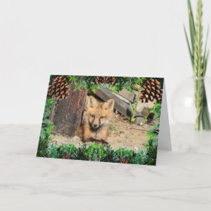 Tarjeta de Navidades Red Fox Kit