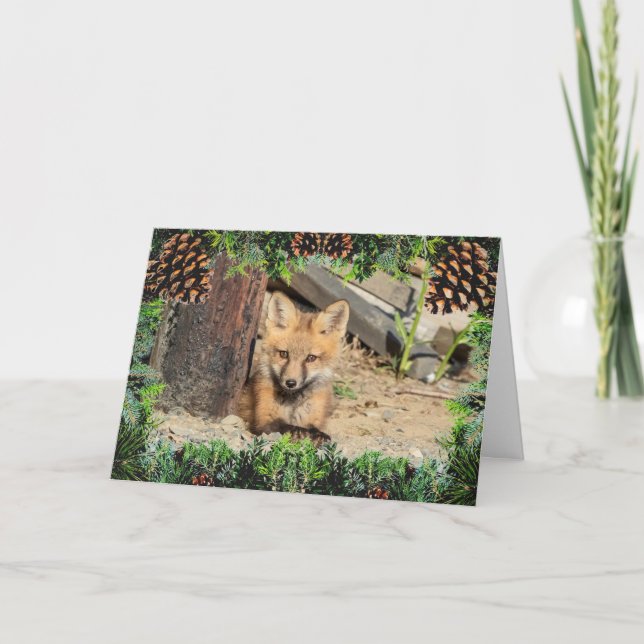 Tarjeta de Navidades Red Fox Kit (Anverso)