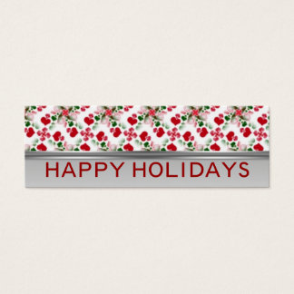 Tarjeta de Navidades Red + Green Hearts | Tamaño m