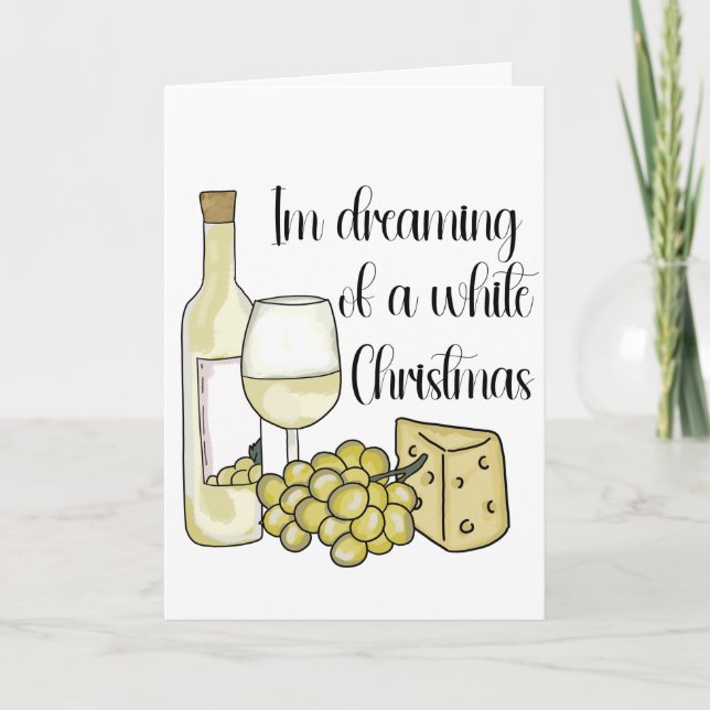 Tarjeta de Navidades relacionados con el vino (Anverso)