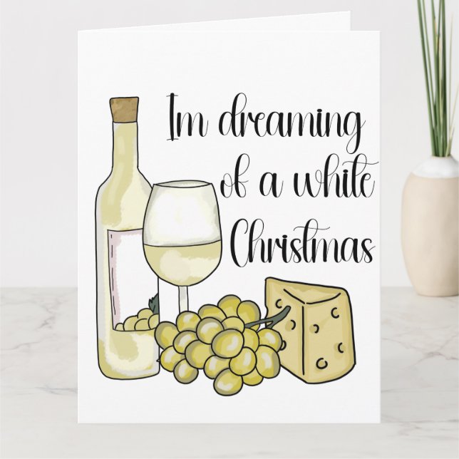 Tarjeta de Navidades relacionados con el vino (Anverso)