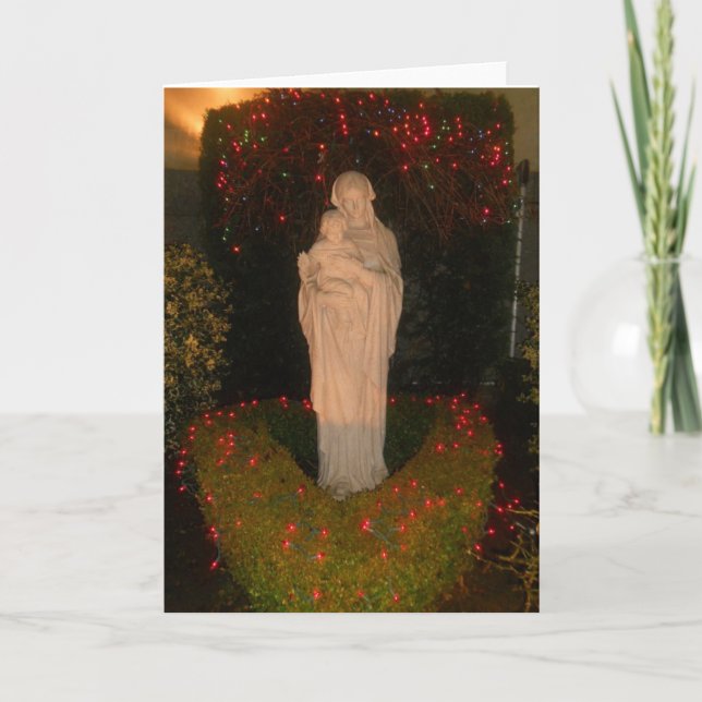 Tarjeta de navidades religiosos (Anverso)