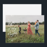 Tarjeta de Navidades religiosos de la noche sagrad<br><div class="desc">Tarjeta de Navidades religiosos de la noche sagrada</div>