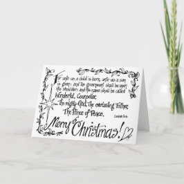 Tarjeta de Navidades religiosos enredados