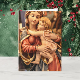 Tarjeta de Navidades religiosos personaliza el sal