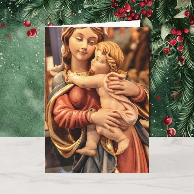 Tarjeta de Navidades religiosos personaliza el sal (Subido por el creador)