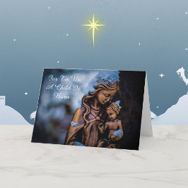 Tarjeta de Navidades religiosos personaliza el sal