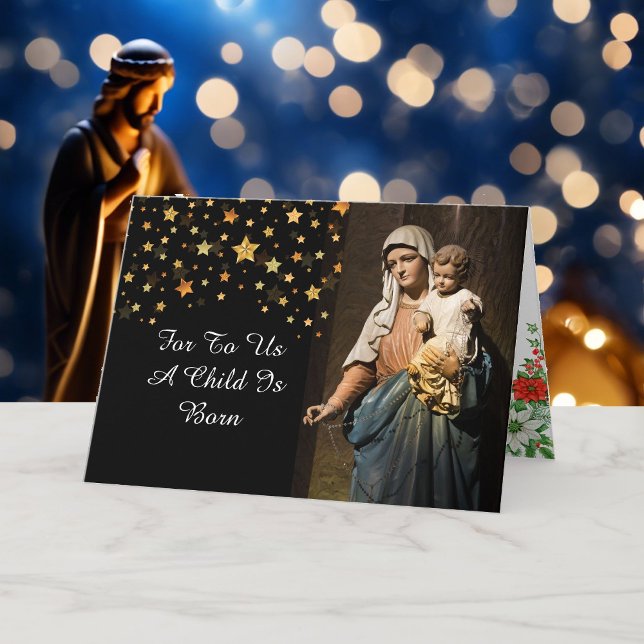 Tarjeta de Navidades religiosos personaliza la fir (Subido por el creador)