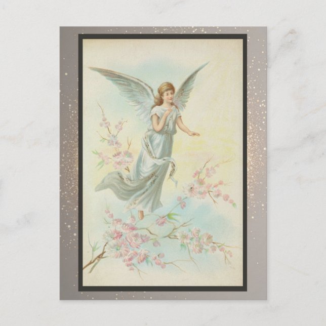 Tarjeta de Navidades religiosos vintage (Anverso)