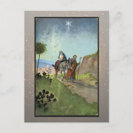 Tarjeta de Navidades religiosos vintage