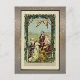 Tarjeta de Navidades religiosos vintage