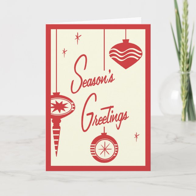 Tarjeta de Navidades retro (Anverso)