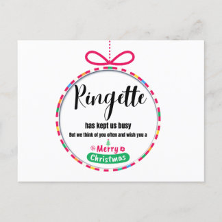 Tarjeta de Navidades Ringette