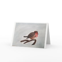 Tarjeta de navidades Robin