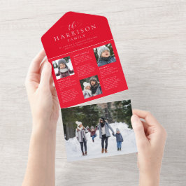 Tarjeta de Navidades rojos de actualización del bo