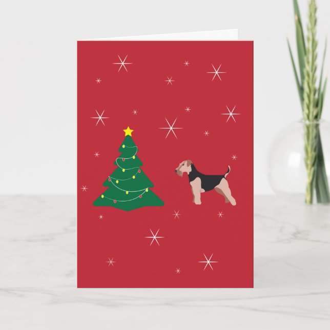 Tarjeta de Navidades rojos del territorio galés (Anverso)