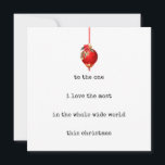 Tarjeta de Navidades románticos para él<br><div class="desc">Tarjeta de Navidades románticos para él</div>