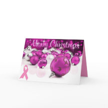 Tarjeta de Navidades rosados