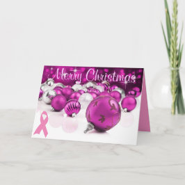 Tarjeta de Navidades rosados