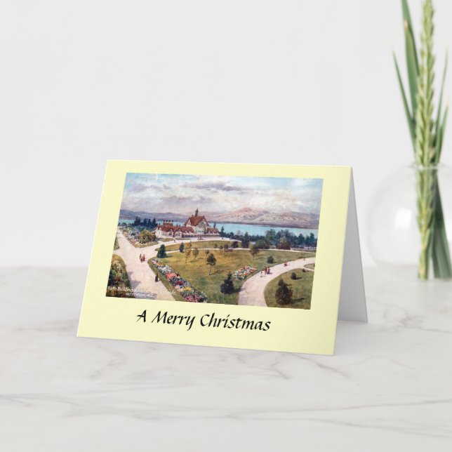 Tarjeta de navidades - Rotorua, Nueva Zelanda (Anverso)