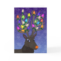 Tarjeta de Navidades Rudolf