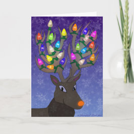 Tarjeta de Navidades Rudolf