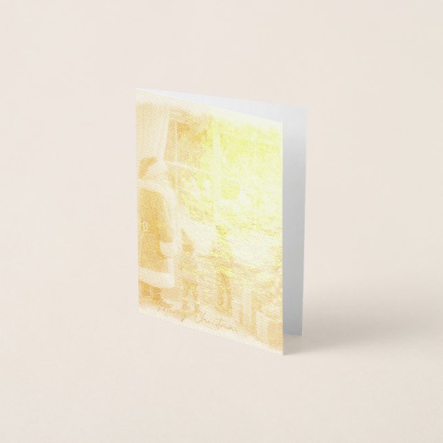 Tarjeta de Navidades Rústicos de Victoria (Anverso)