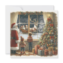 Tarjeta de Navidades Rústicos de Victoria