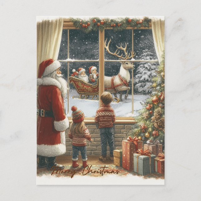 Tarjeta de Navidades Rústicos de Victoria (Anverso)