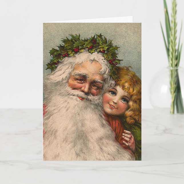 Tarjeta de Navidades "Santa Claus" (Anverso)