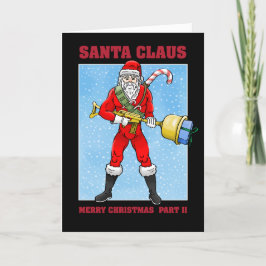 Tarjeta de Navidades Santa Claus Merry Christmas P