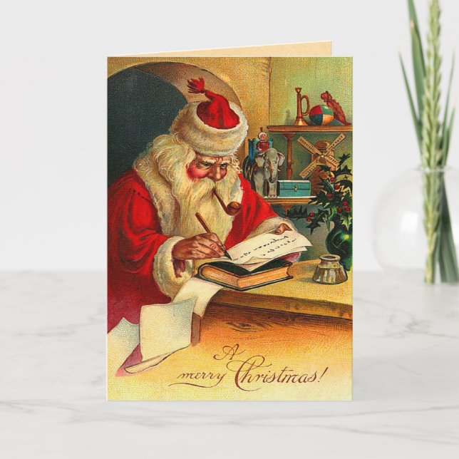 Tarjeta de Navidades Santa de Victoria (Anverso)