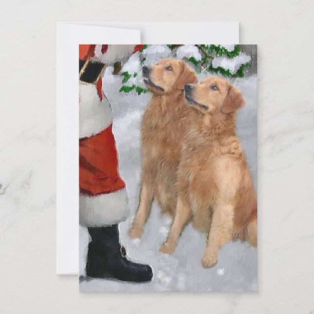 Tarjeta de Navidades Santa para los recuperadores  (Anverso)