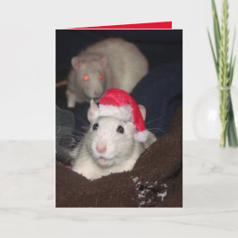 Tarjeta de Navidades Santa Rat