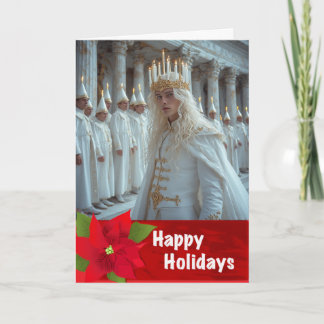 Tarjeta de Navidades santalucianos para el festiva