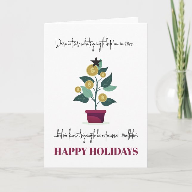 Tarjeta de Navidades sarcásticos graciosos de año  (Anverso)