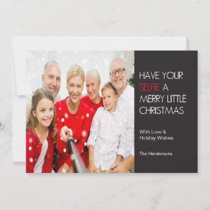 Tarjeta de Navidades selfie